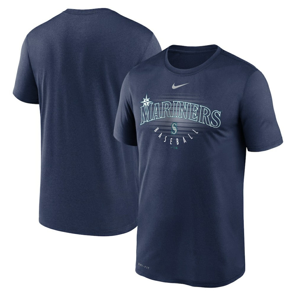 Seattle Mariners Nike Wordmark Outline Legend T-Shirt - Navy - Nike on Sale