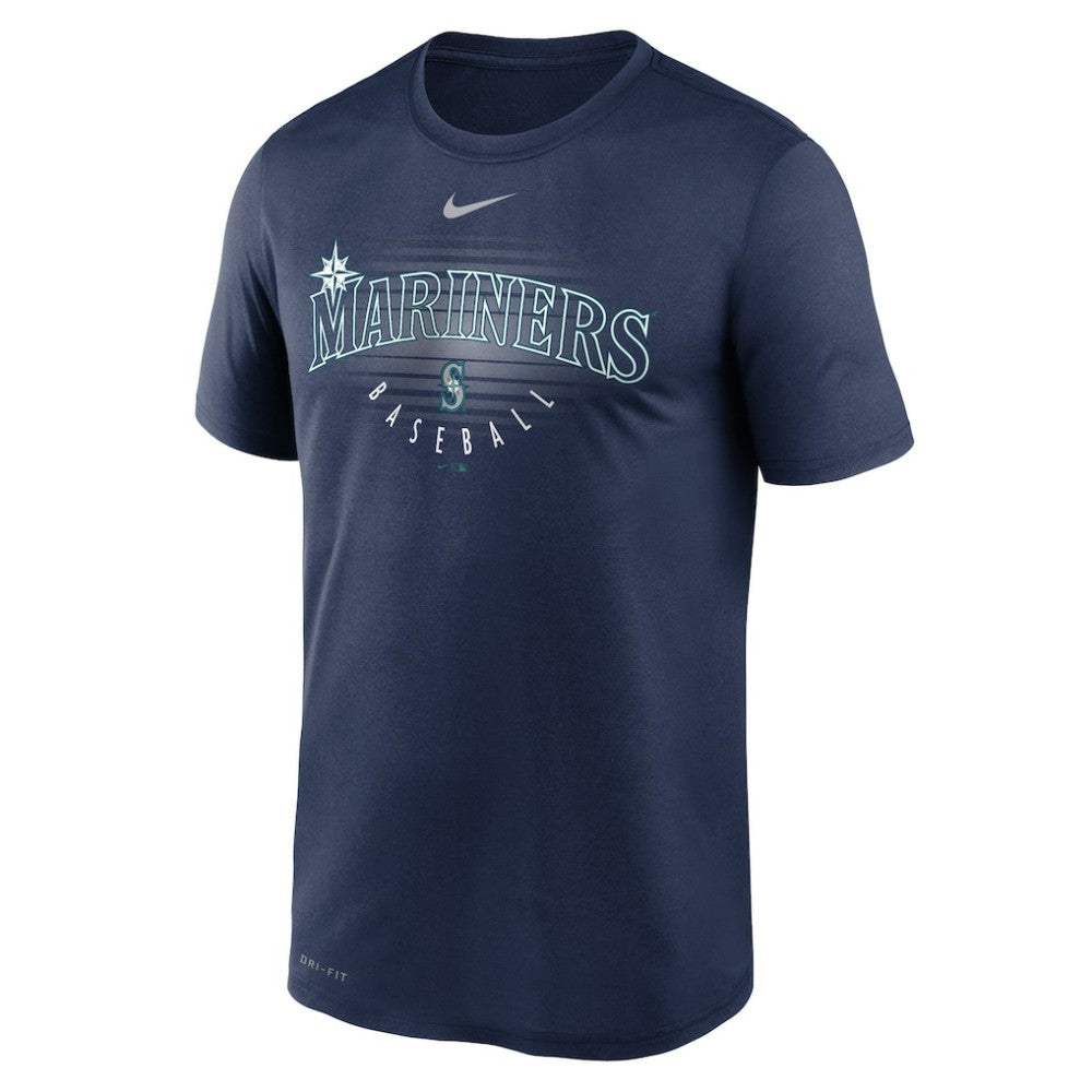 Seattle Mariners Nike Wordmark Outline Legend T-Shirt - Navy - Nike on Sale