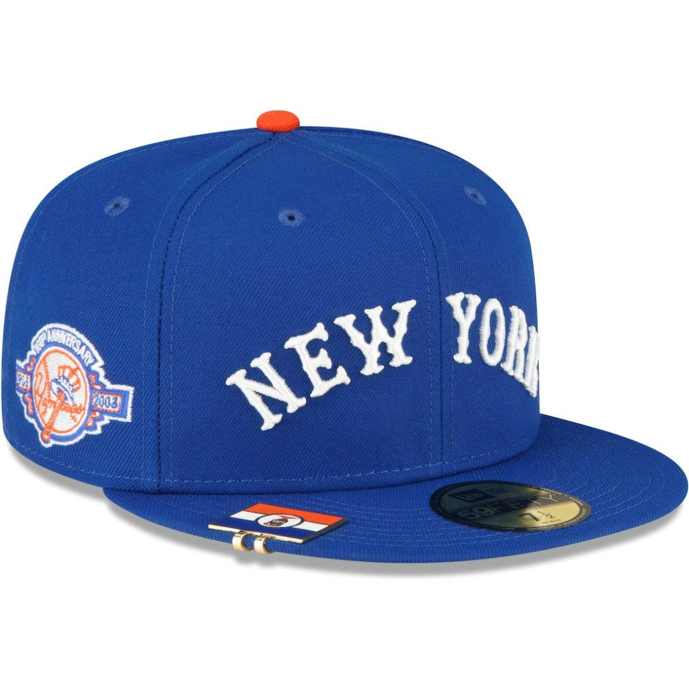 New York Yankees New Era City Flag 59FIFTY Fitted Hat - Royal - New Era Lifestyle