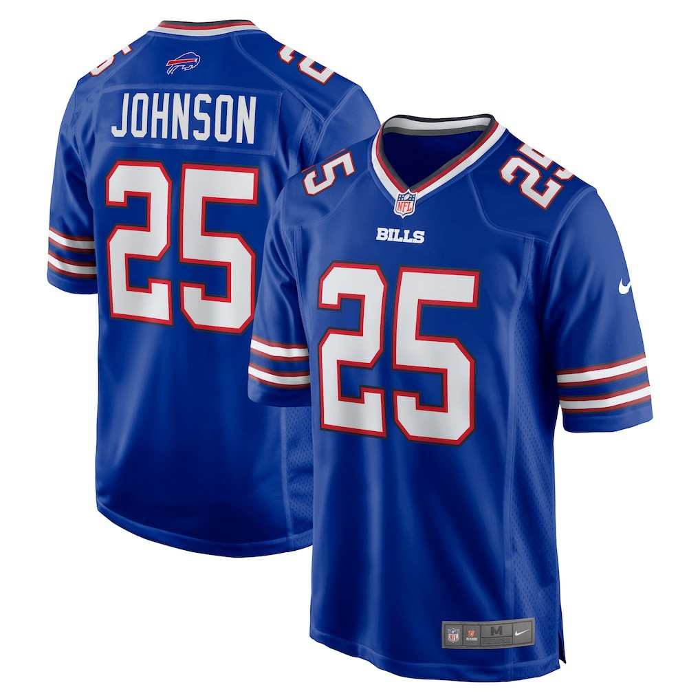 Nike Ty Johnson Buffalo Bills Team Game Jersey Royal