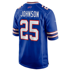 Nike Ty Johnson Buffalo Bills Team Game Jersey Royal