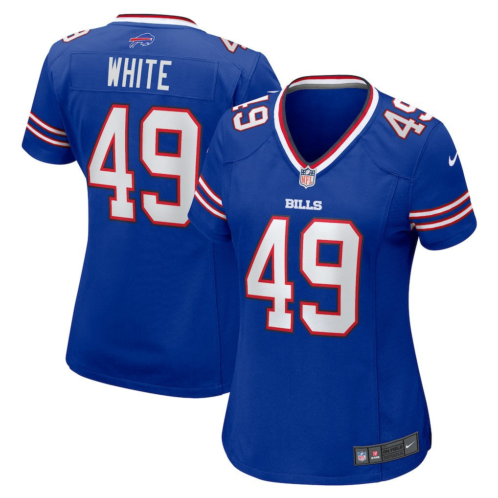 Nike DaShaun White Buffalo Bills Women's Team Game Jersey Royal
