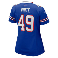 Nike DaShaun White Buffalo Bills Women's Team Game Jersey Royal