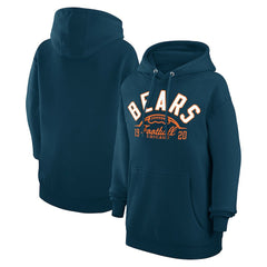 Chicago Bears Starter Unisex Half Ball Team Fleece Pullover Hoodie Navy