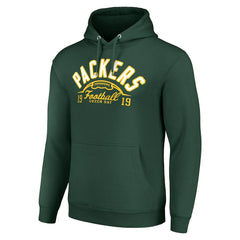 Green Bay Packers Starter Unisex Half Ball Team Fleece Pullover Hoodie Green