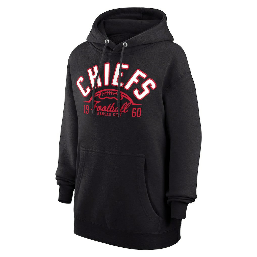Kansas City Chiefs Starter Unisex Half Ball Team Fleece Pullover Hoodie Black