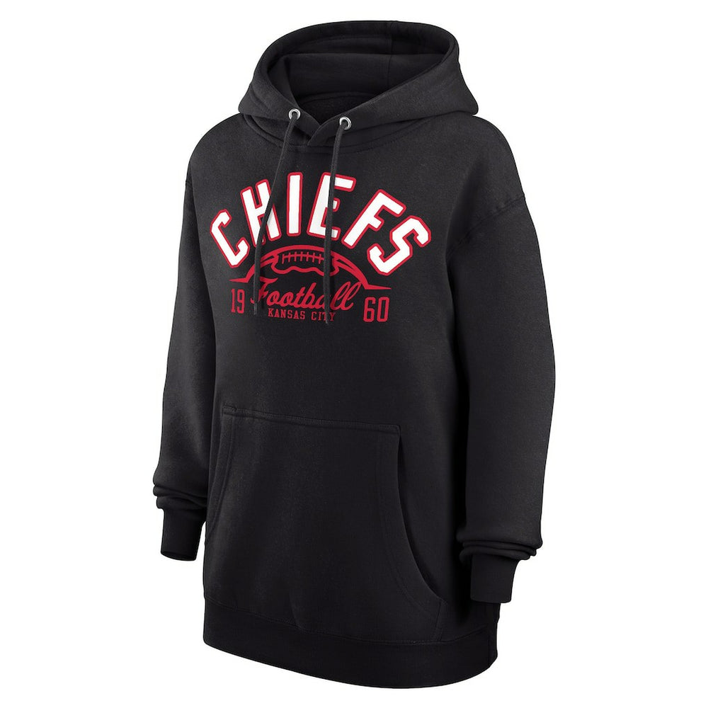 Kansas City Chiefs Starter Unisex Half Ball Team Fleece Pullover Hoodie Black