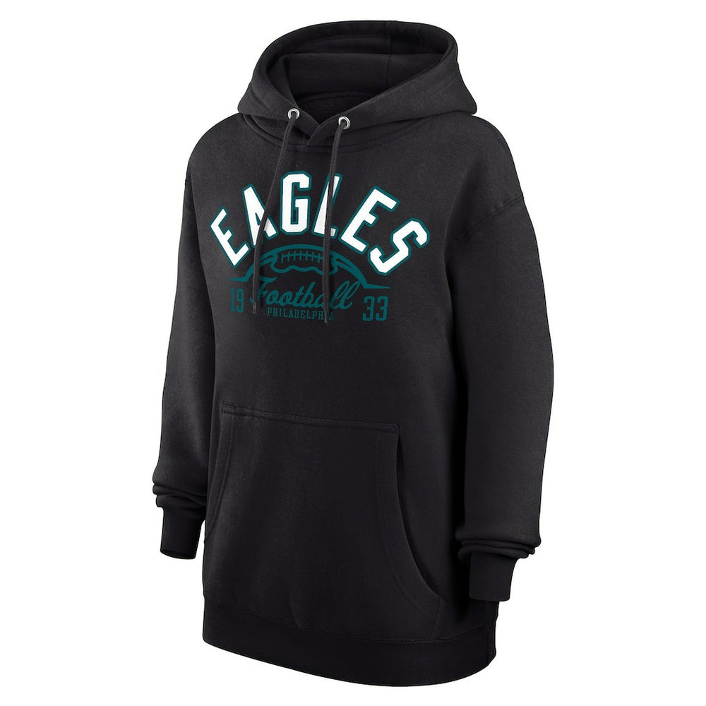 Philadelphia Eagles Starter Unisex Half Ball Team Fleece Pullover Hoodie Black