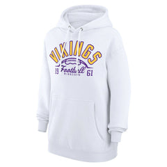 Minnesota Vikings Starter Unisex Half Ball Team Fleece Pullover Hoodie White