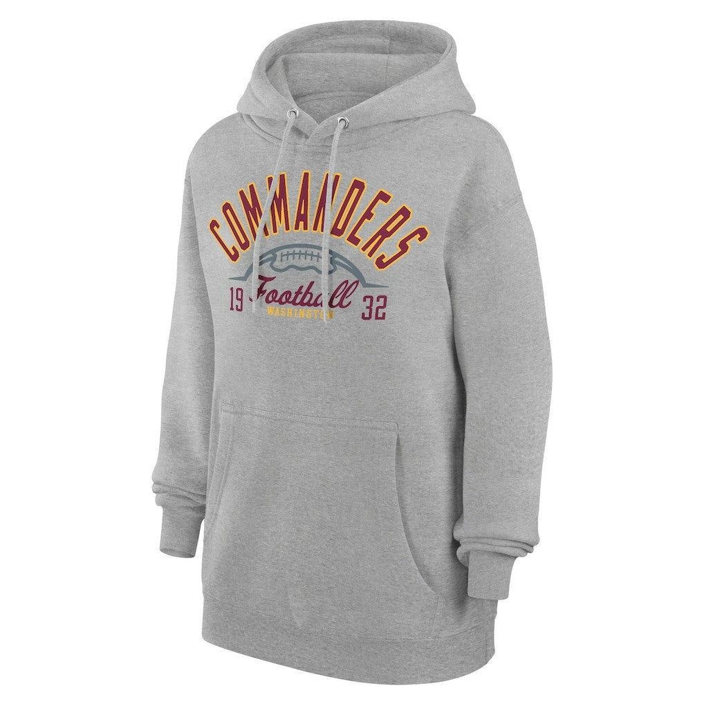 Washington Commanders Starter Unisex Half Ball Team Fleece Pullover Hoodie Heather Gray