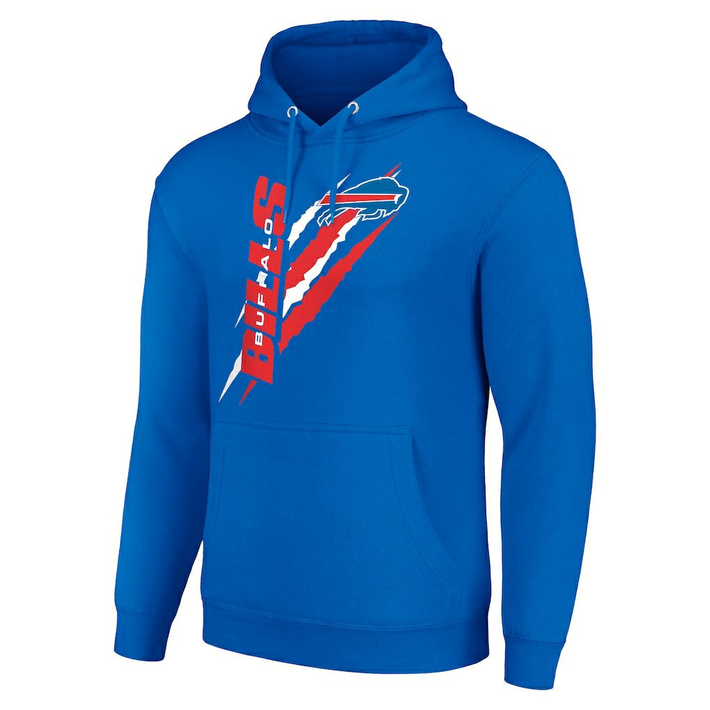 Buffalo Bills Starter Unisex Color Scratch Fleece Pullover Hoodie Royal