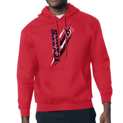Houston Texans Starter Unisex Color Scratch Fleece Pullover Hoodie Red