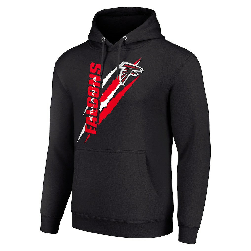 Atlanta Falcons Starter Unisex Color Scratch Fleece Pullover Hoodie Black