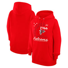 Atlanta Falcons Starter Unisex Arch Team Fleece Pullover Hoodie Red