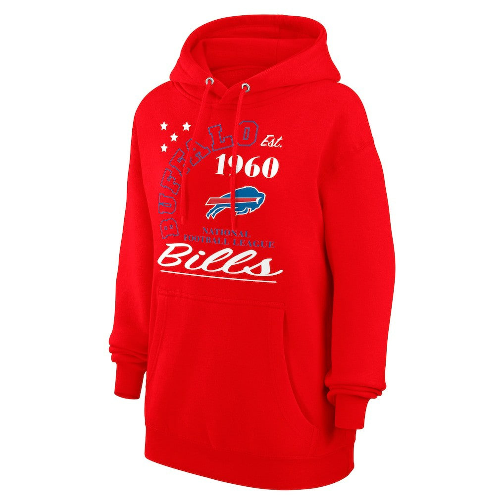 Buffalo Bills Starter Unisex Arch Team Fleece Pullover Hoodie Red