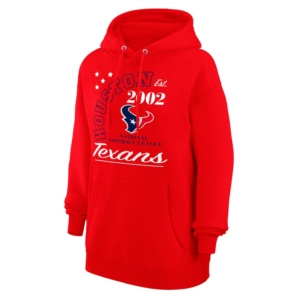 Houston Texans Starter Unisex Arch Team Fleece Pullover Hoodie Red