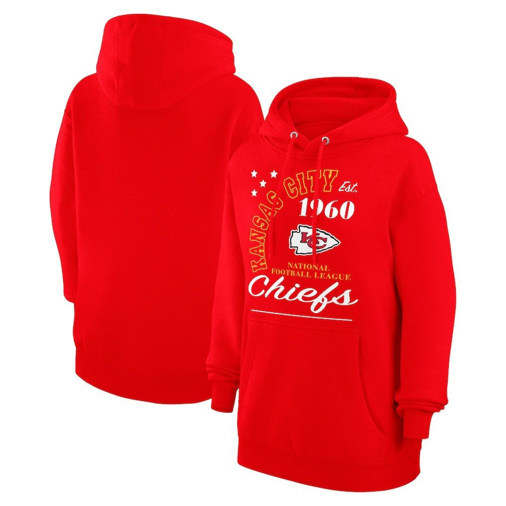 Kansas City Chiefs Starter Unisex Arch Team Fleece Pullover Hoodie Red