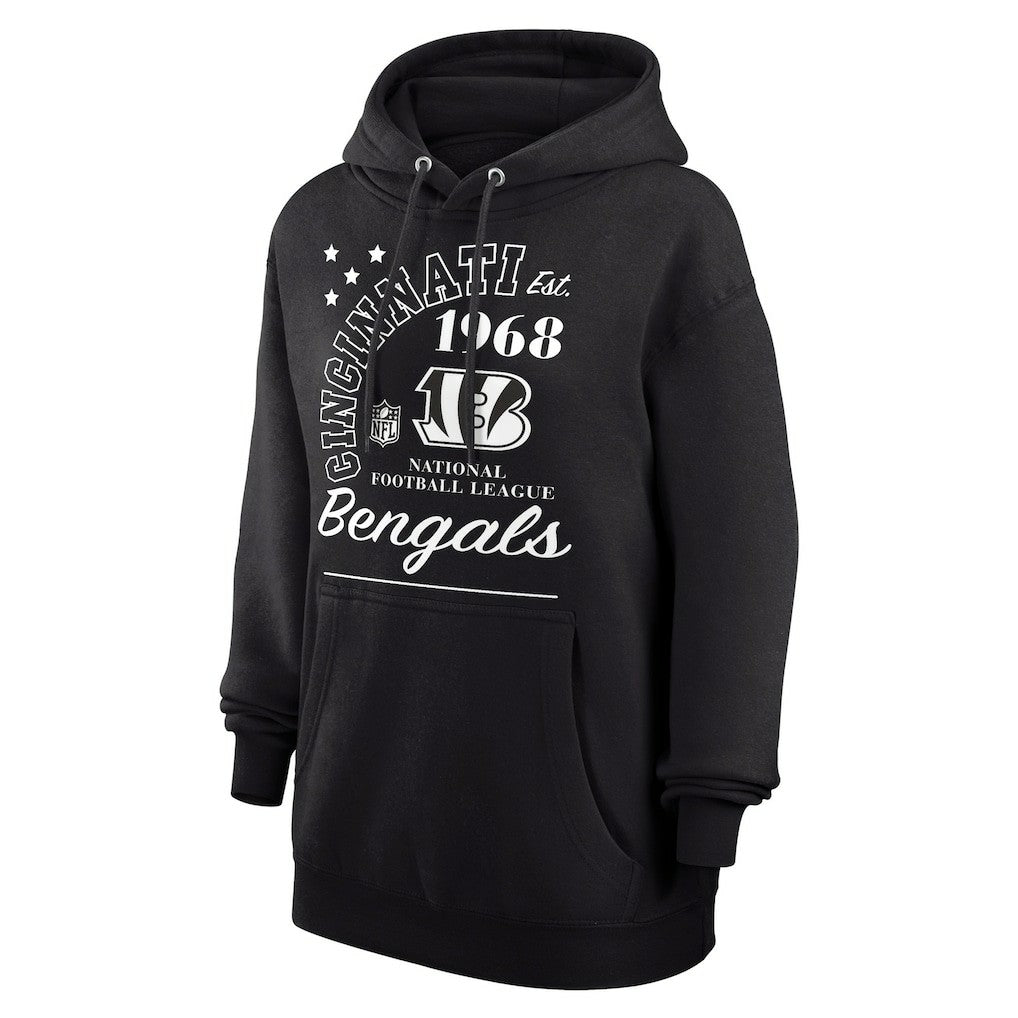 Cincinnati Bengals Starter Unisex Arch Team Fleece Pullover Hoodie Black