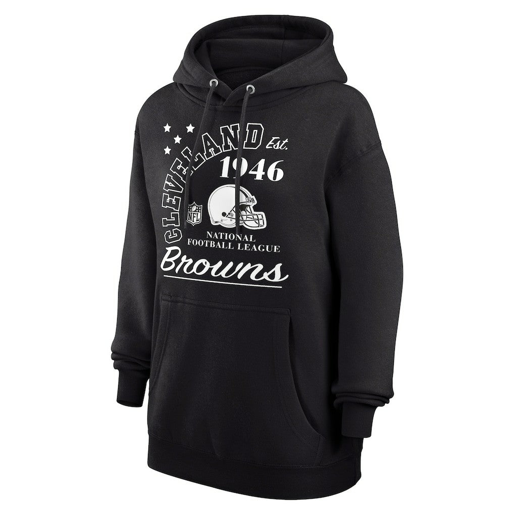 Cleveland Browns Starter Unisex Arch Team Fleece Pullover Hoodie Black