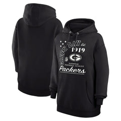 Green Bay Packers Starter Unisex Arch Team Fleece Pullover Hoodie Black
