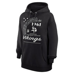 Minnesota Vikings Starter Unisex Arch Team Fleece Pullover Hoodie Black