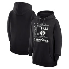 Pittsburgh Steelers Starter Unisex Arch Team Fleece Pullover Hoodie Black