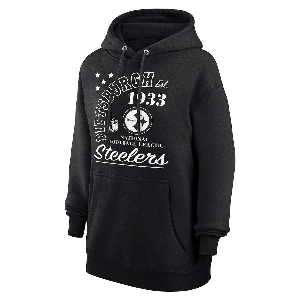Pittsburgh Steelers Starter Unisex Arch Team Fleece Pullover Hoodie Black