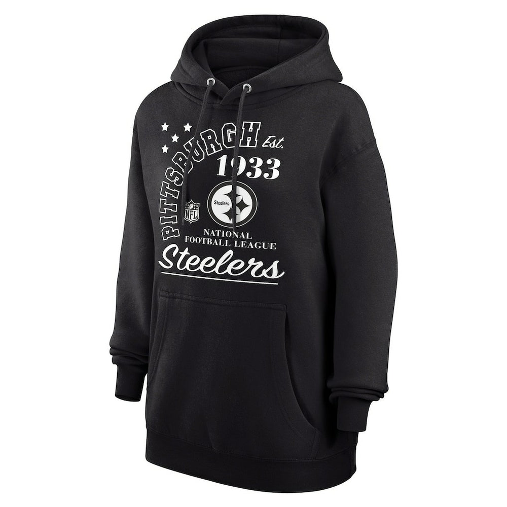 Pittsburgh Steelers Starter Unisex Arch Team Fleece Pullover Hoodie Black