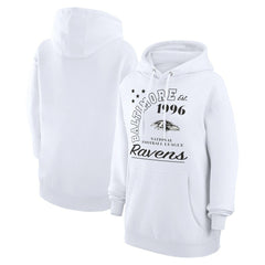 Baltimore Ravens Starter Unisex Arch Team Fleece Pullover Hoodie White