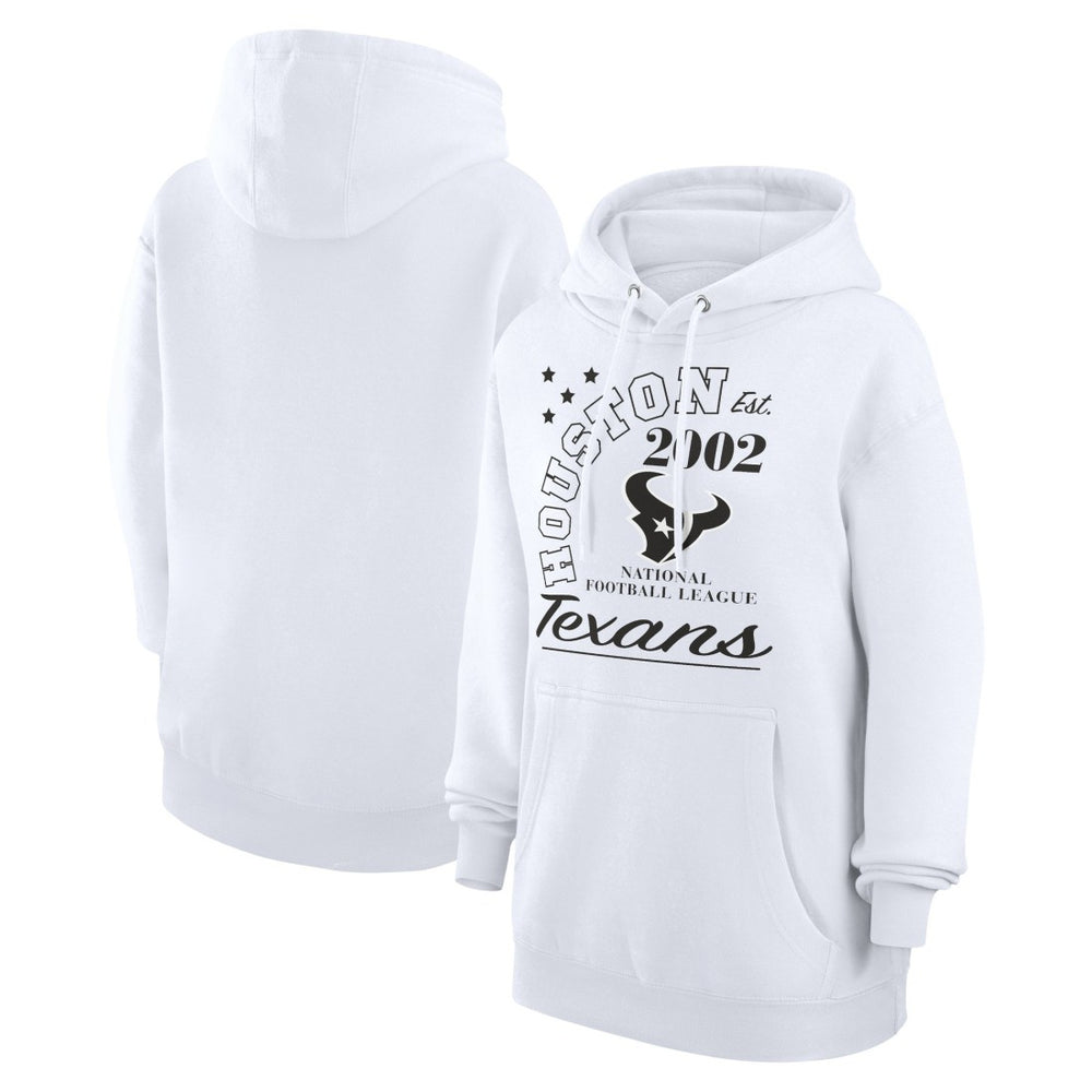 Houston Texans Starter Unisex Arch Team Fleece Pullover Hoodie White