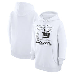 New York Giants Starter Unisex Arch Team Fleece Pullover Hoodie White