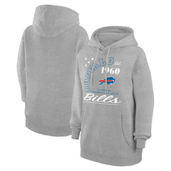 Buffalo Bills Starter Unisex Arch Team Fleece Pullover Hoodie Heather Gray