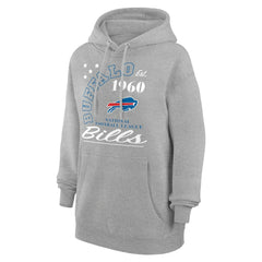 Buffalo Bills Starter Unisex Arch Team Fleece Pullover Hoodie Heather Gray