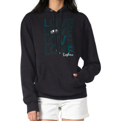 Philadelphia Eagles G-III 4Her by Carl Banks Women's Love Graphic Pullover Hoodie Black