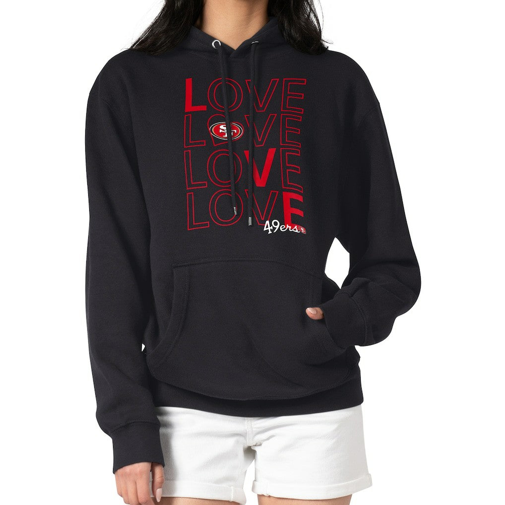San Francisco 49ers G-III 4Her by Carl Banks Women's Love Graphic Pullover Hoodie Black