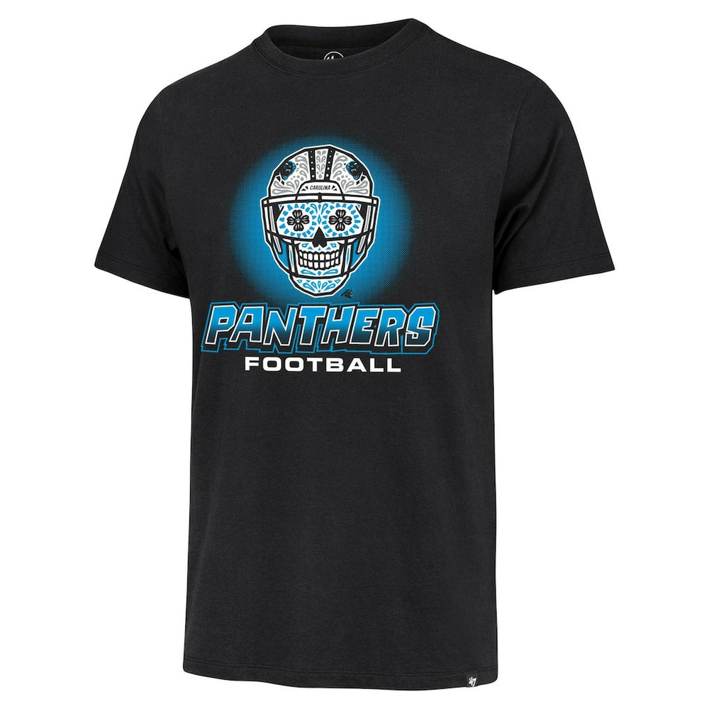 47 brand Carolina Panthers '47 Sugar Skull T-Shirt Black