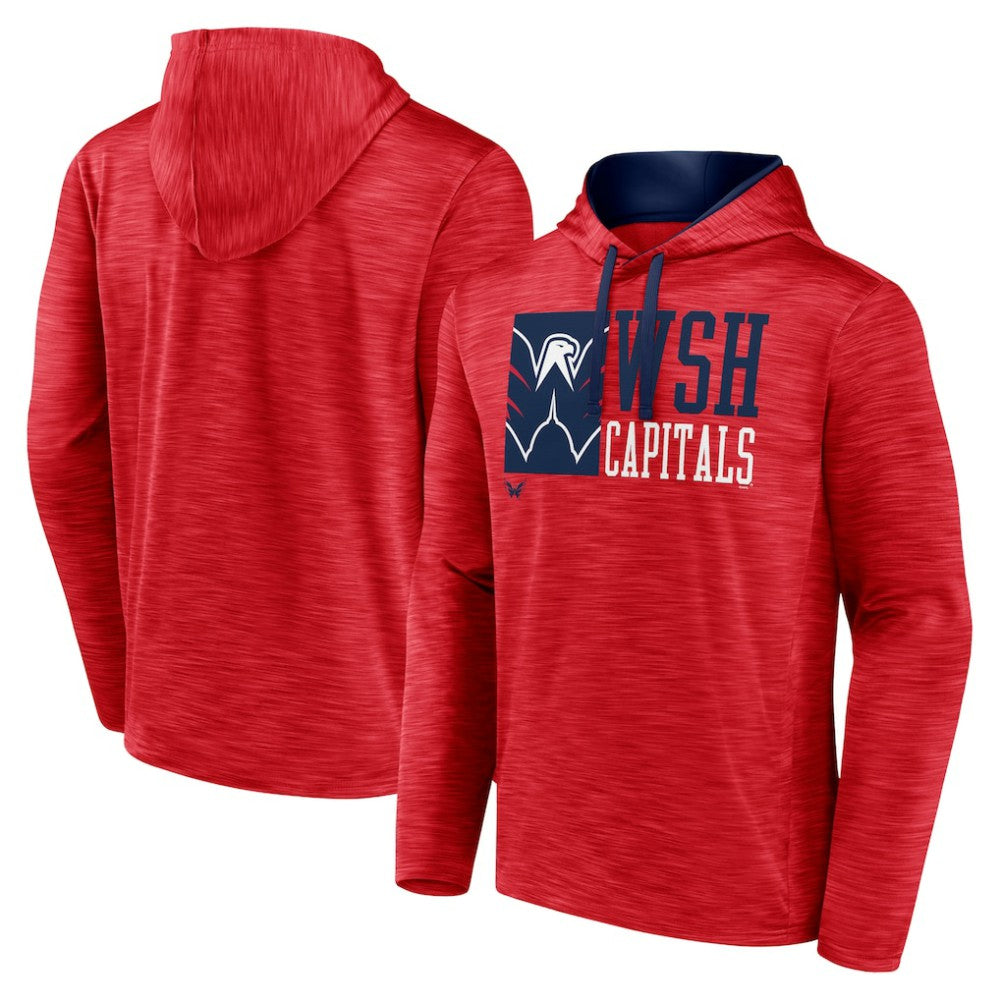 Washington Capitals Fanatics Never Quit Pullover Hoodie - Red - NHL 200590063