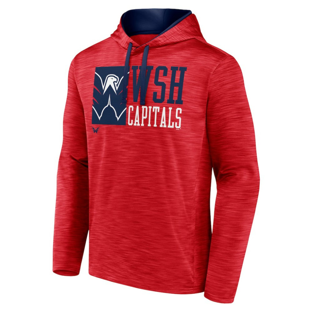 Washington Capitals Fanatics Never Quit Pullover Hoodie - Red - NHL 200590063