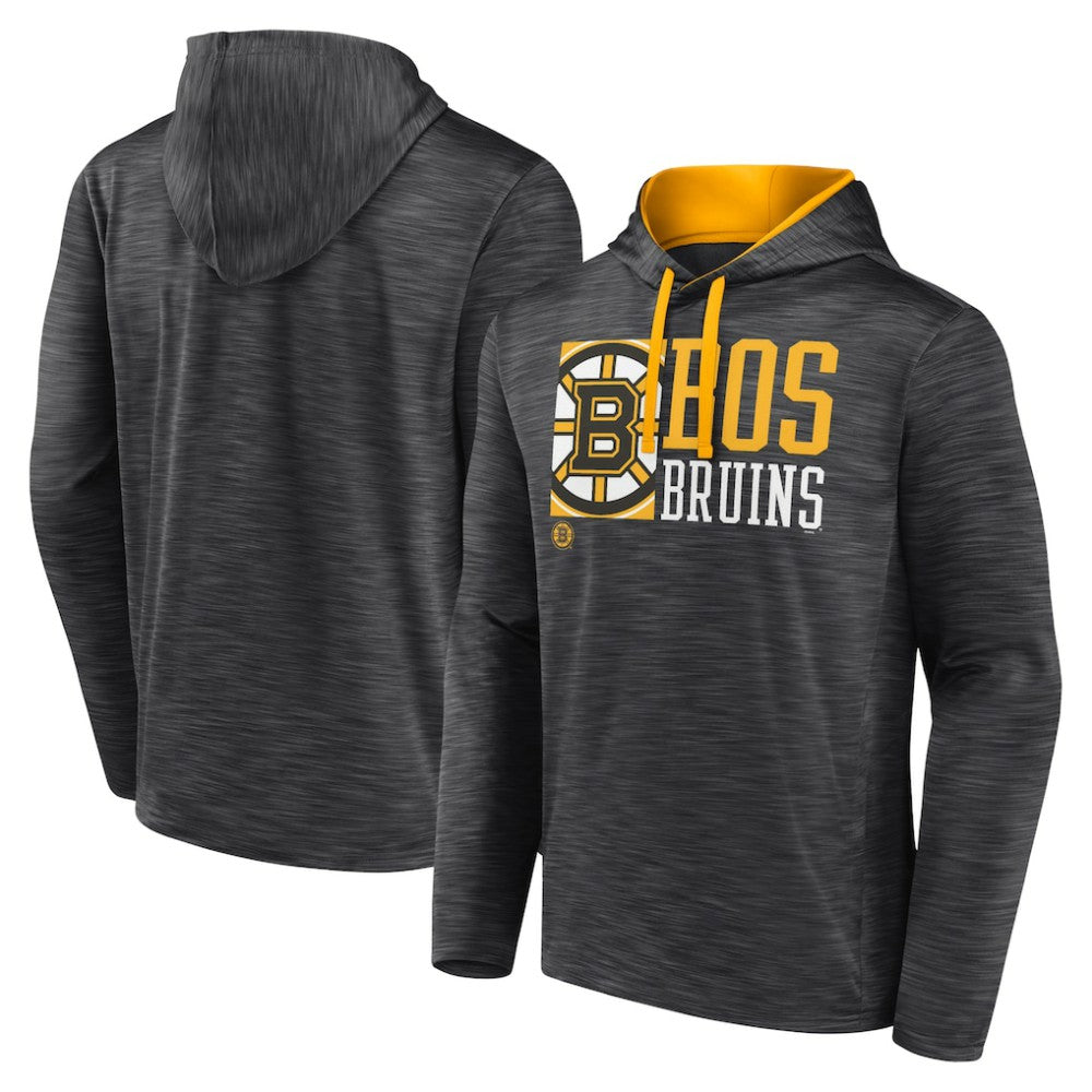 Boston Bruins Fanatics Never Quit Pullover Hoodie - Charcoal - NHL 200590064
