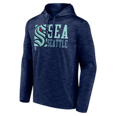 Seattle Kraken Fanatics Never Quit Pullover Hoodie - Deep Sea Blue - NHL 200590073