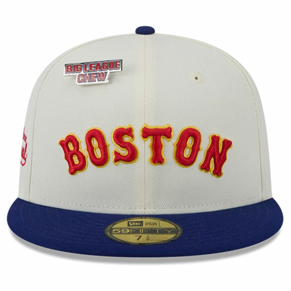 Boston Red Sox New Era Big League Chew Original 59FIFTY Fitted Hat - White - New Era Lifestyle