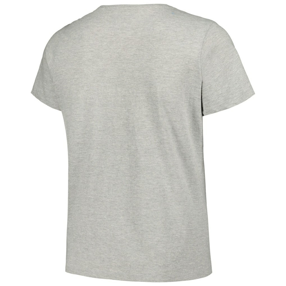 Fanatics New Orleans Saints Women's Plus Size Arch Over Logo T-Shirt Heather Gray