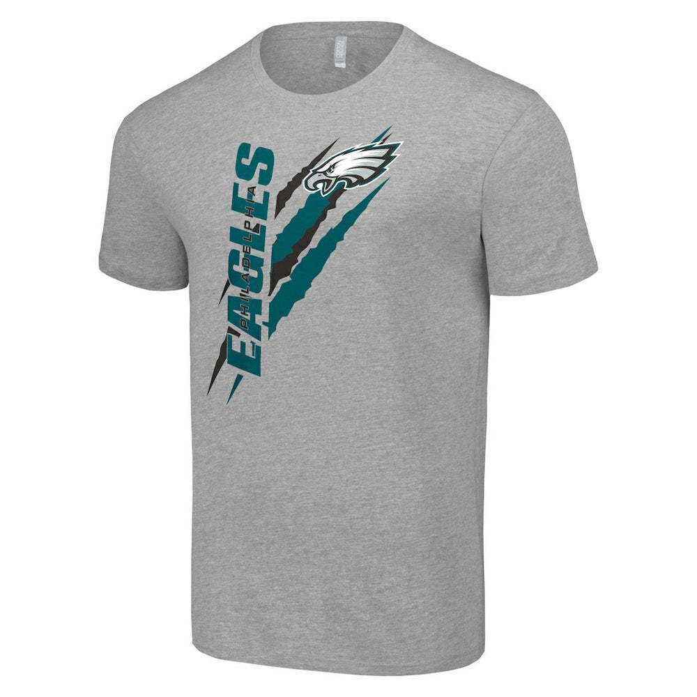 Philadelphia Eagles Starter Color Scratch T-Shirt Heather Gray
