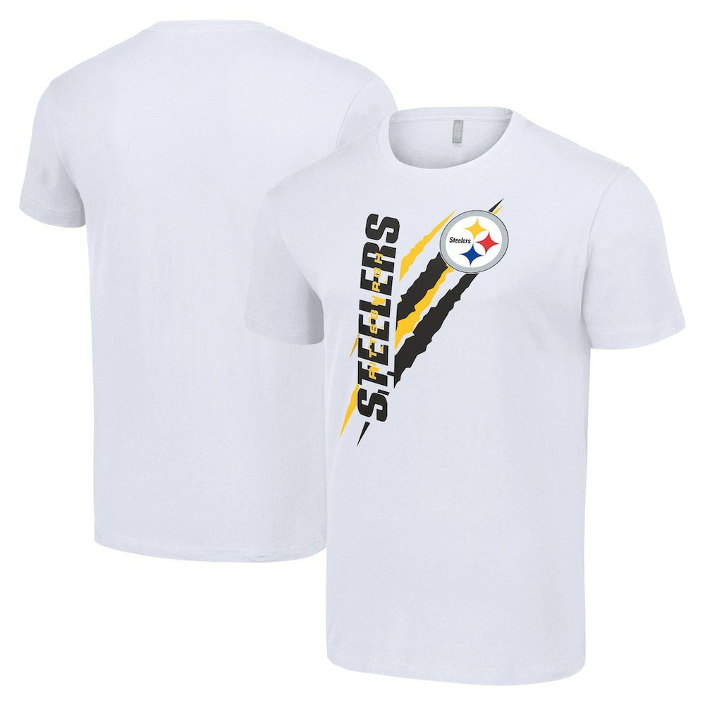 Pittsburgh Steelers Starter Color Scratch T-Shirt White