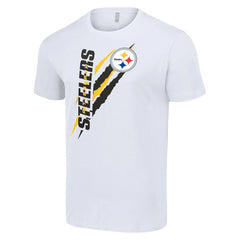 Pittsburgh Steelers Starter Color Scratch T-Shirt White