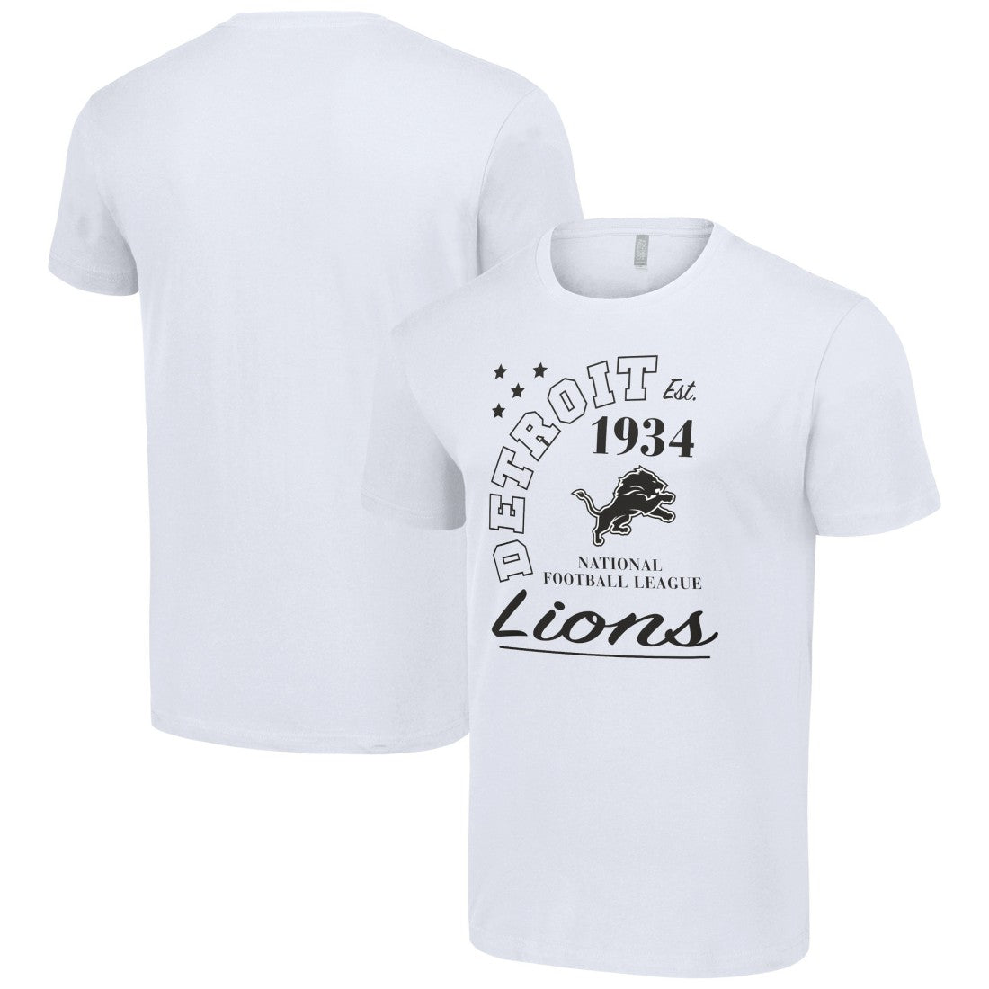 Detroit Lions Starter City Arch Team T-Shirt White