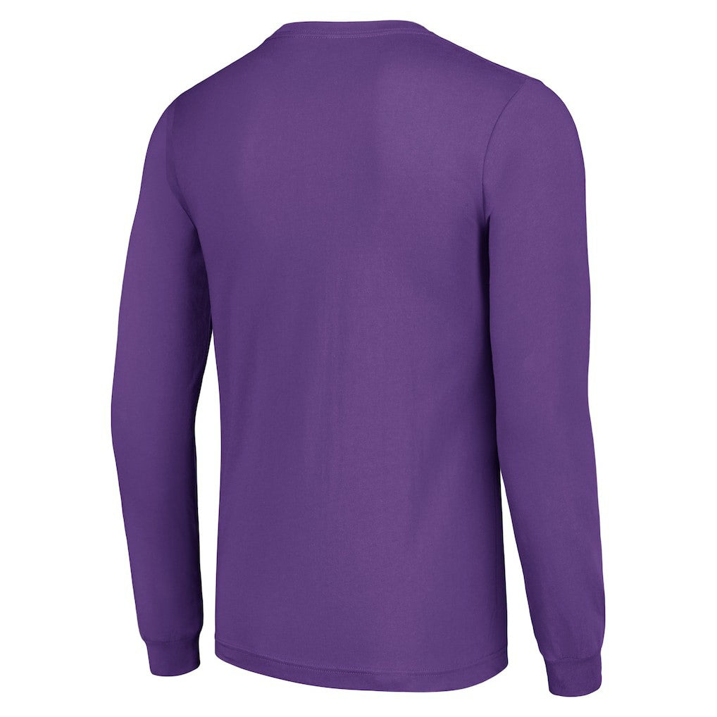 Minnesota Vikings Starter Half Ball Team Long Sleeve T-Shirt Purple