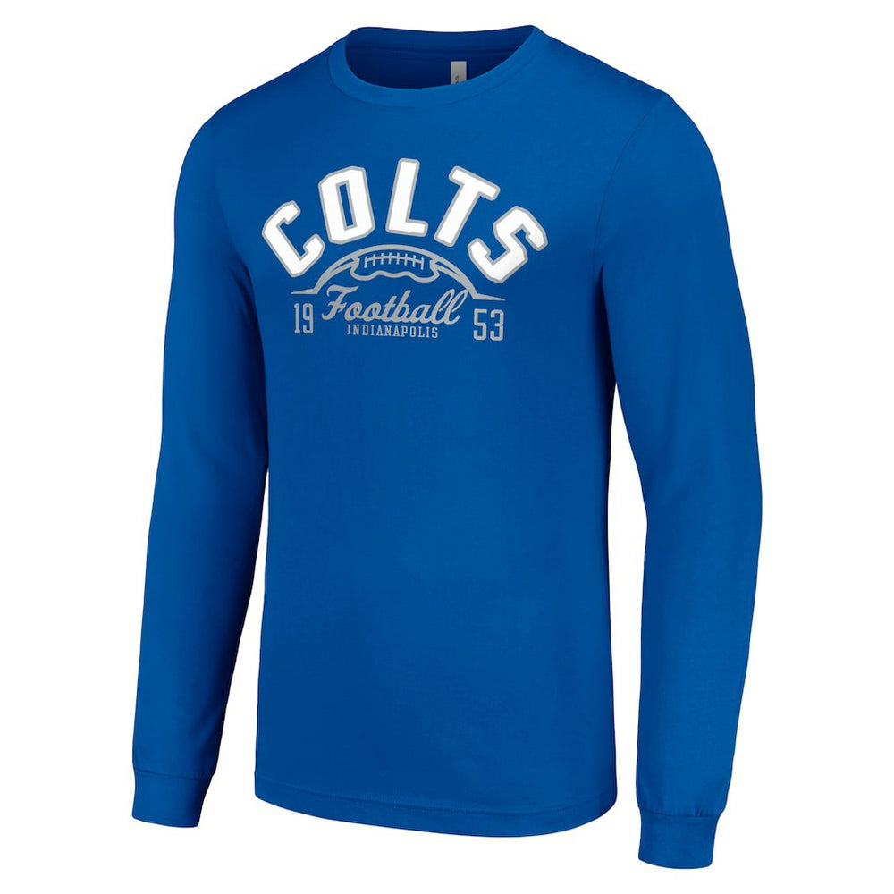 Indianapolis Colts Starter Half Ball Team Long Sleeve T-Shirt Royal