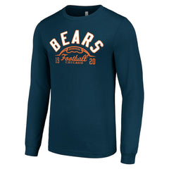 Chicago Bears Starter Half Ball Team Long Sleeve T-Shirt Navy