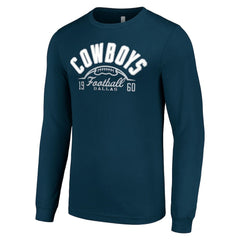 Dallas Cowboys Starter Half Ball Team Long Sleeve T-Shirt Navy